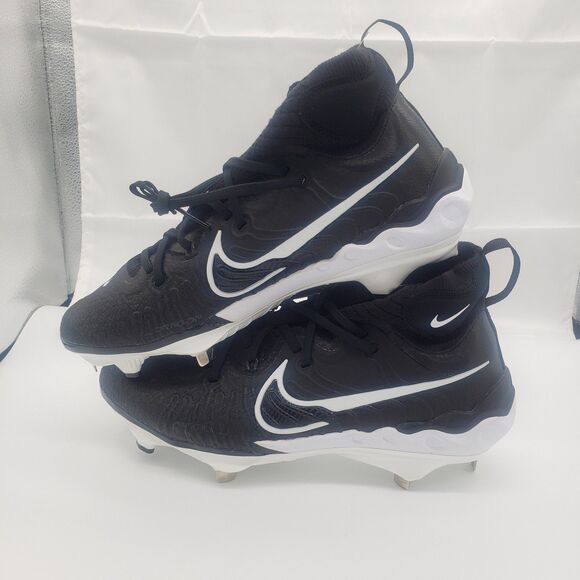 NEW Nike Alpha Huarache NXT Mens Metal Baseball Cleats Black Sz 10.5 DJ6517-001 - Picture 6 of 9